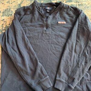 Vineyard Vines Men's Navy Blue Zip-Up Sweater